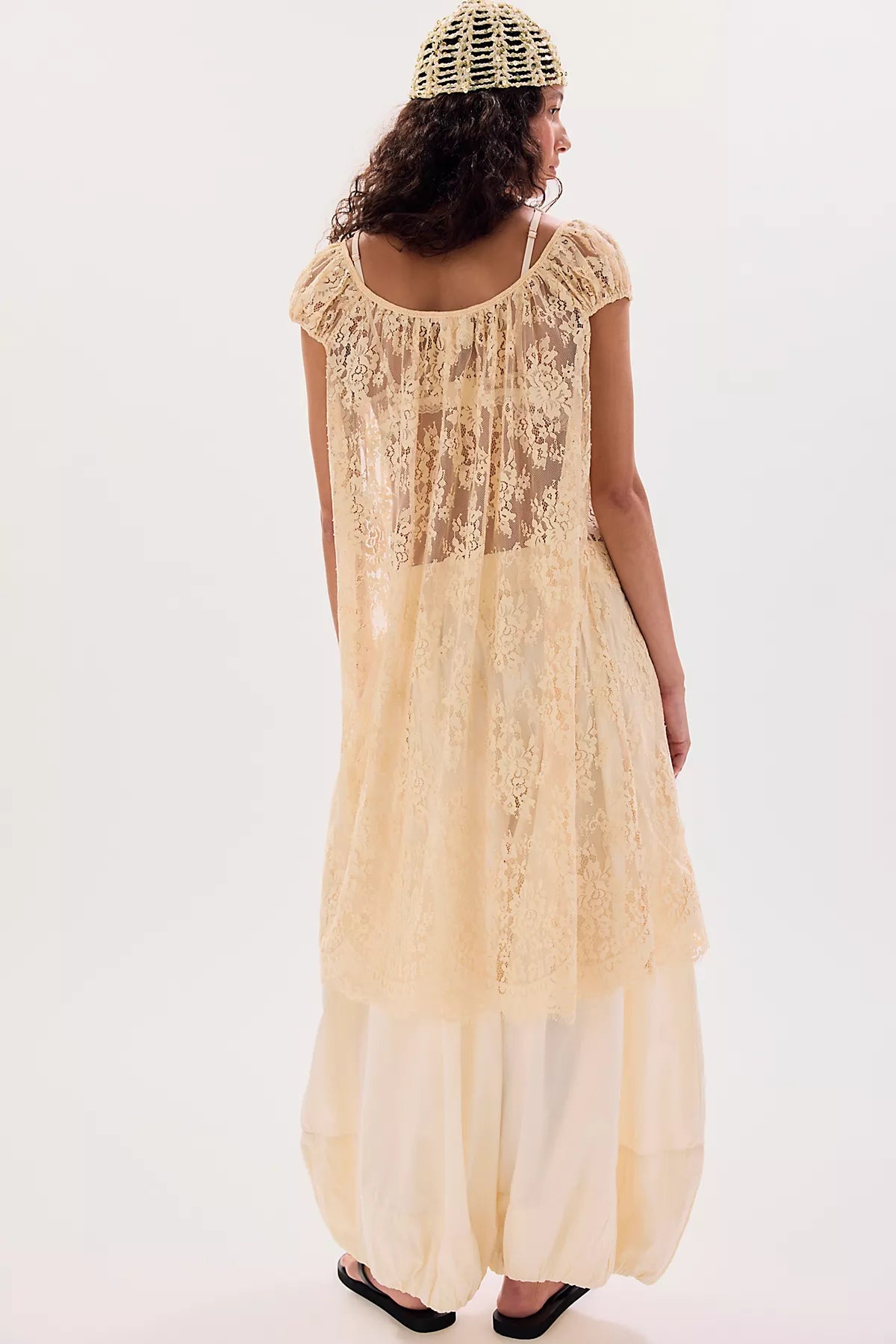 Anna Sui Victorian Lace Maxi Top