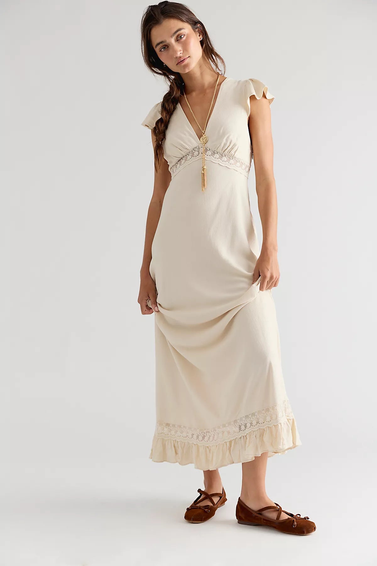 Eternal Soul Solid Maxi Dress