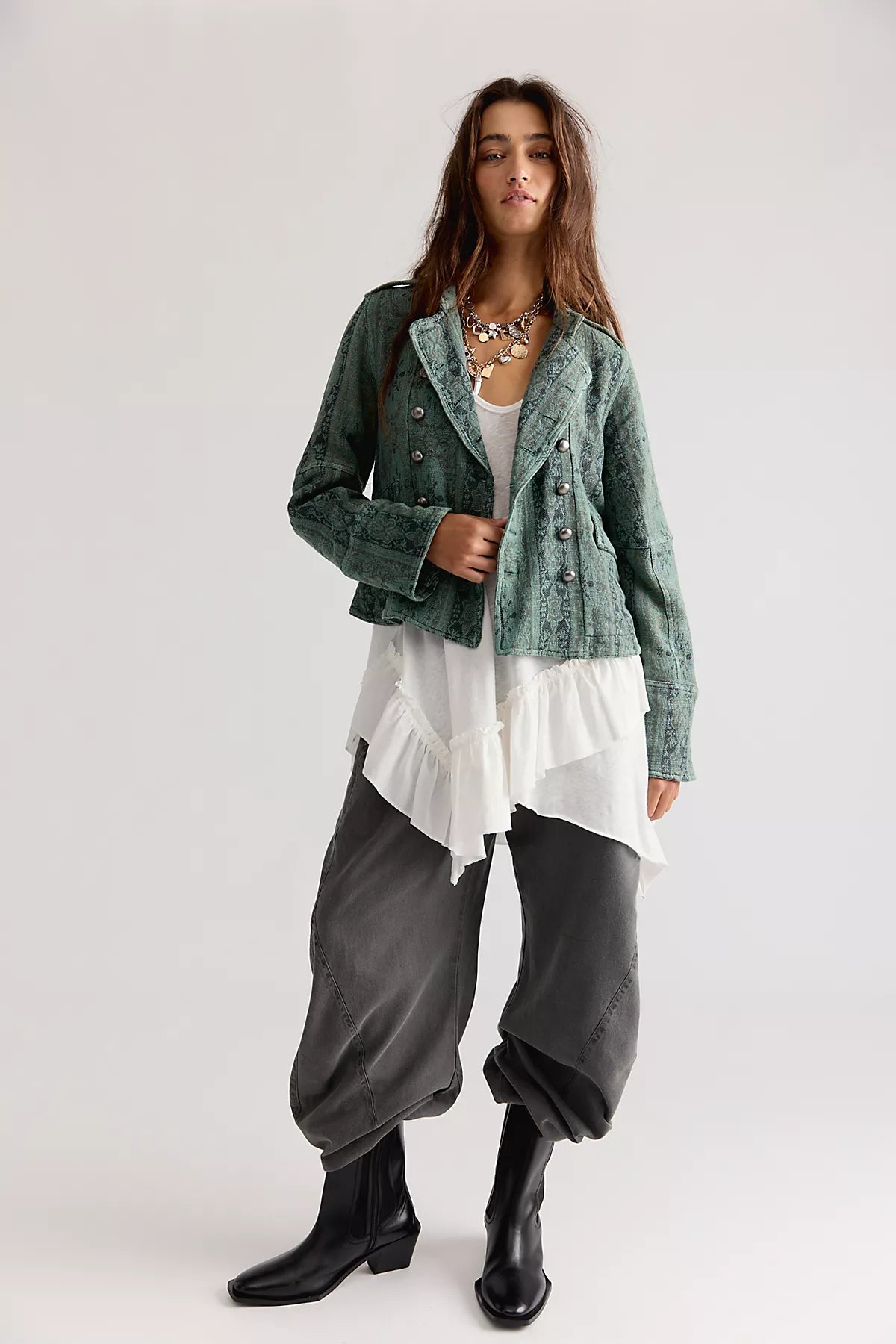 Lotty Jacquard Band Jacket