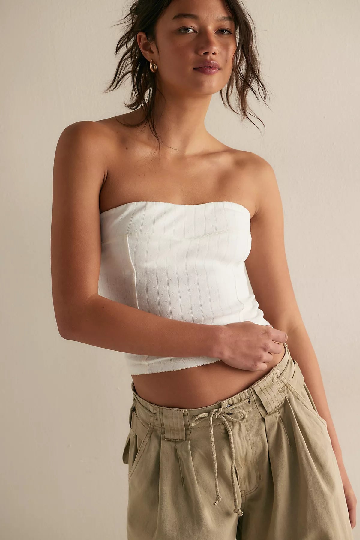 End Game Pointelle Tube Top