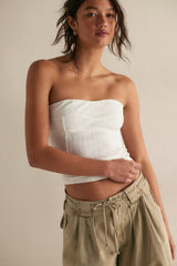 End Game Pointelle Tube Top