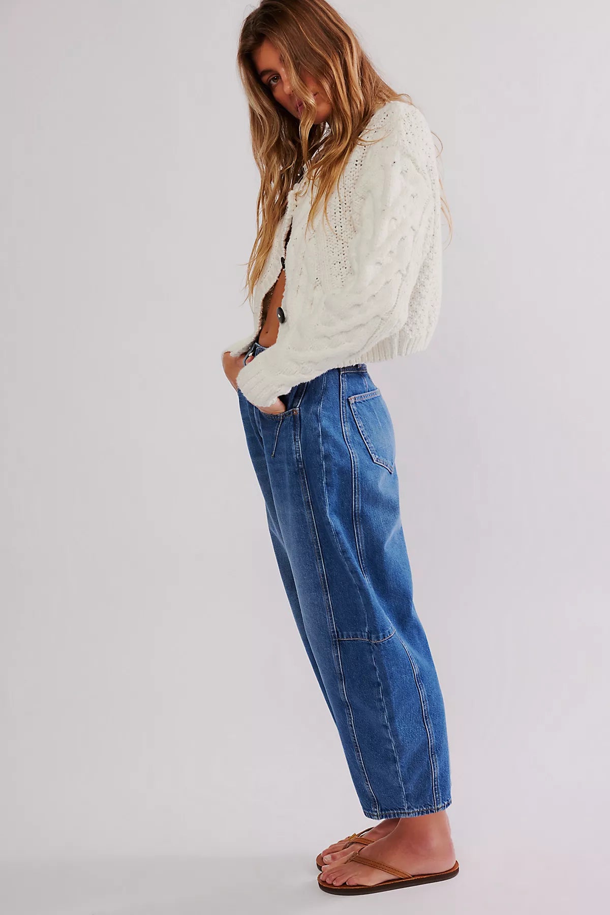 We The Free CRVY Venus Barrel Jeans