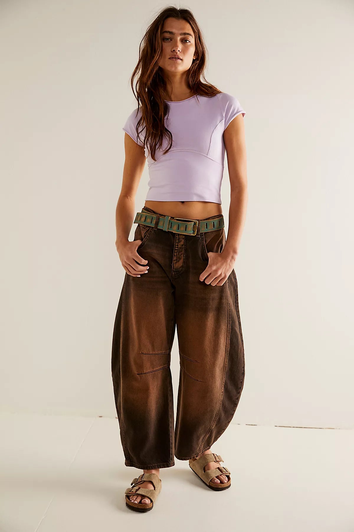 We The Free Protagonist Cropped Cap Sleeve Tee