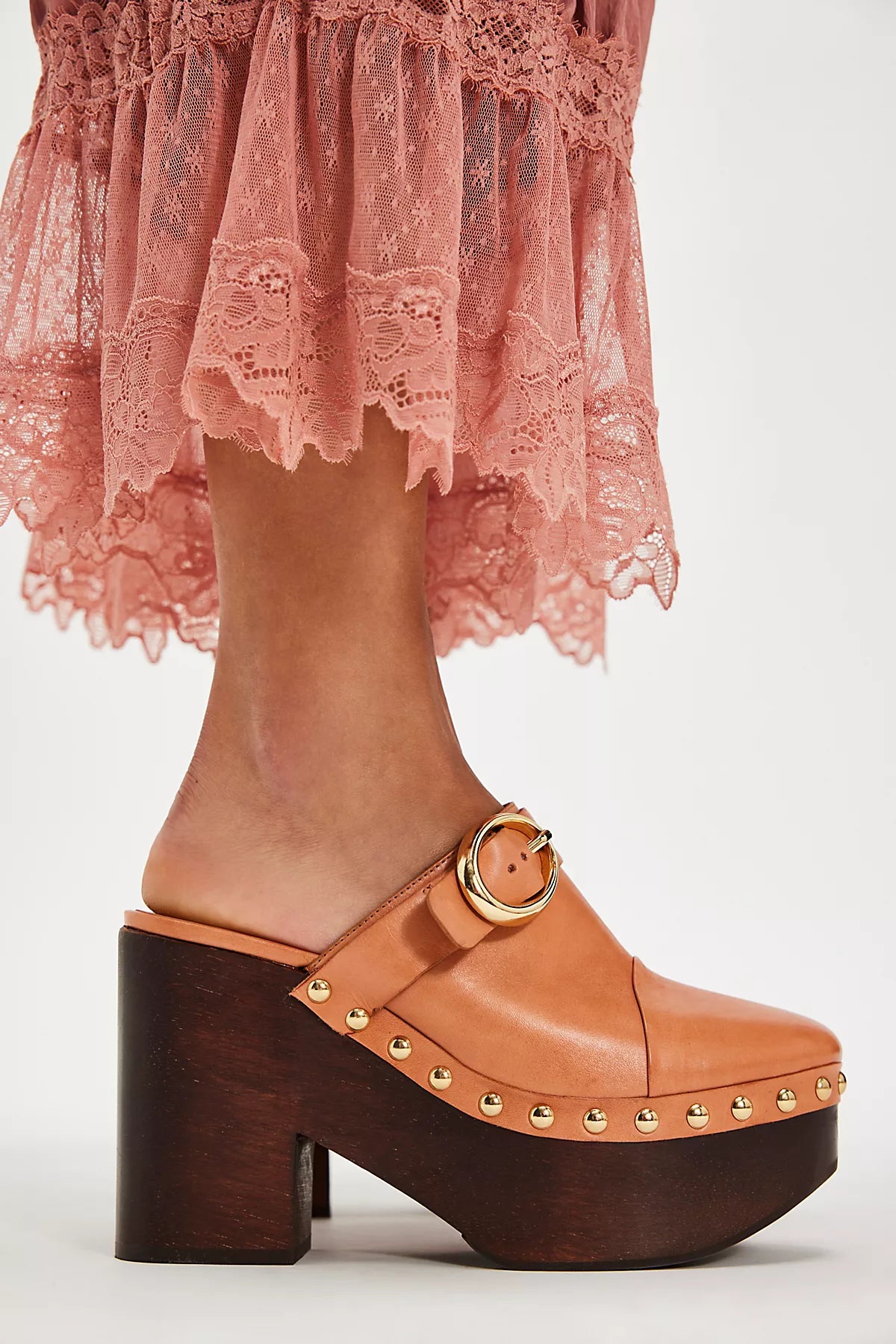 Poppy Buckle Clogs