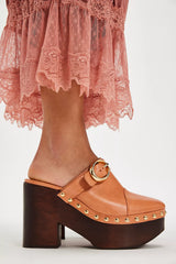 Poppy Buckle Clogs