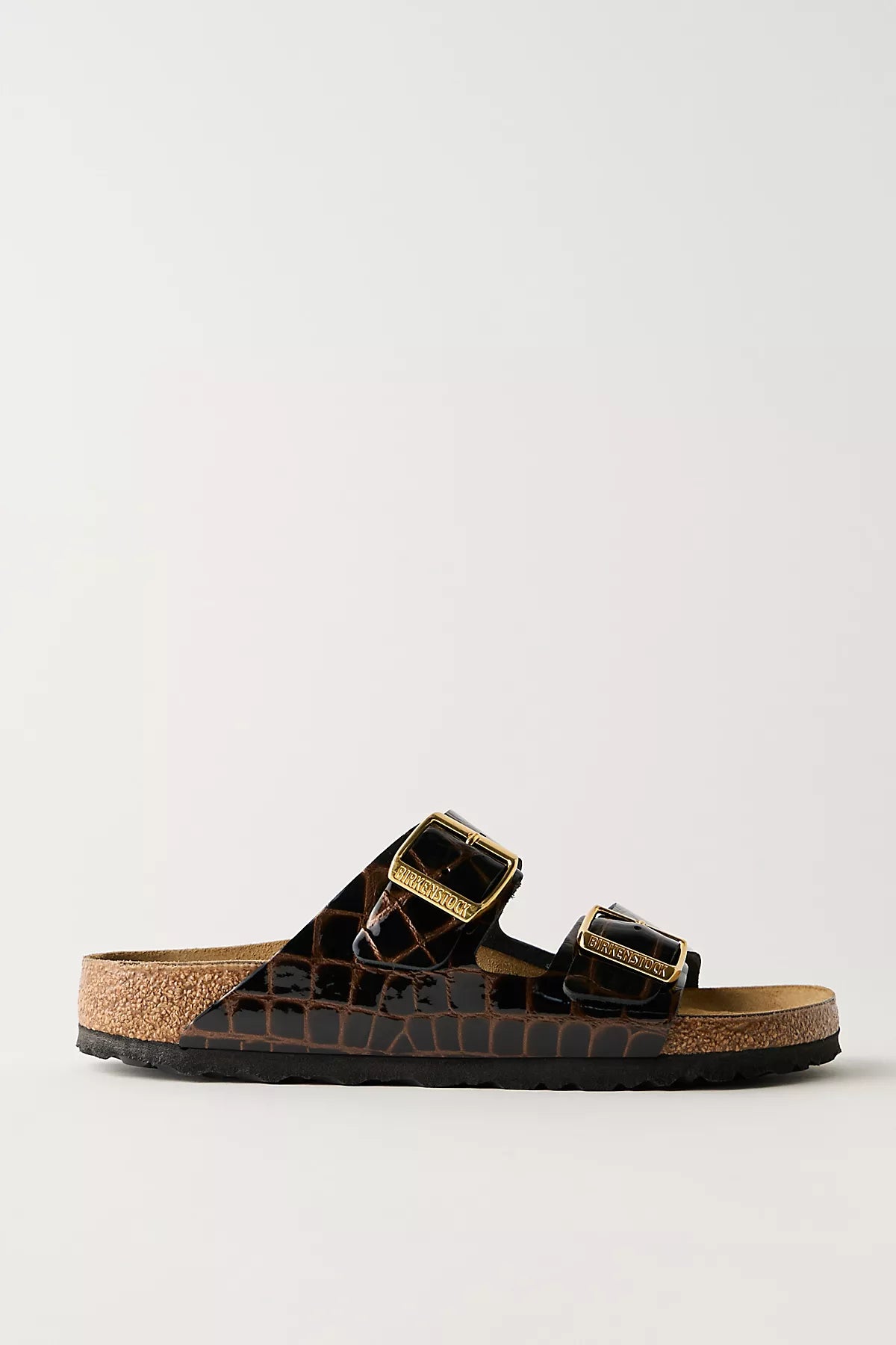 Birkenstock Arizona Croc-Embossed Sandals