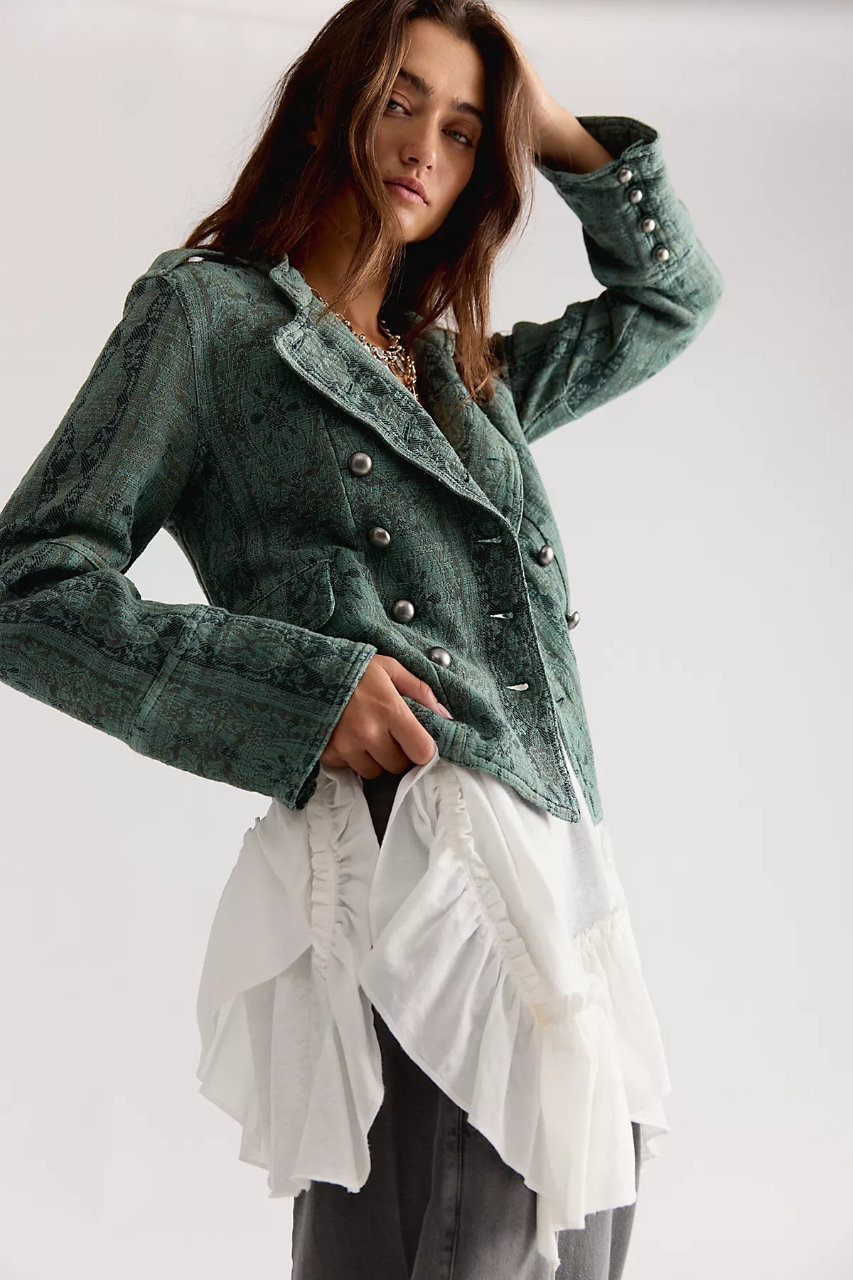 Lotty Jacquard Band Jacket