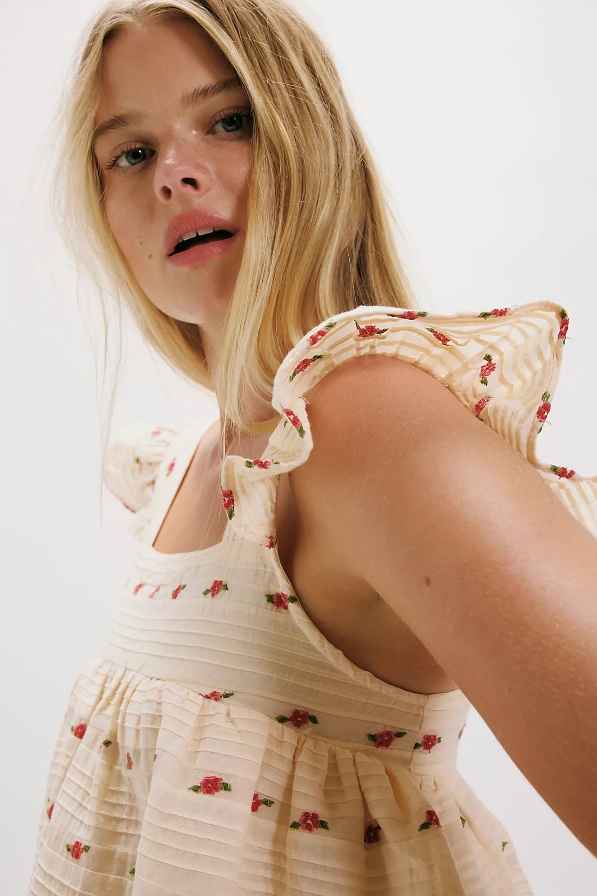For Love & Lemons Aster Babydoll Mini Dress