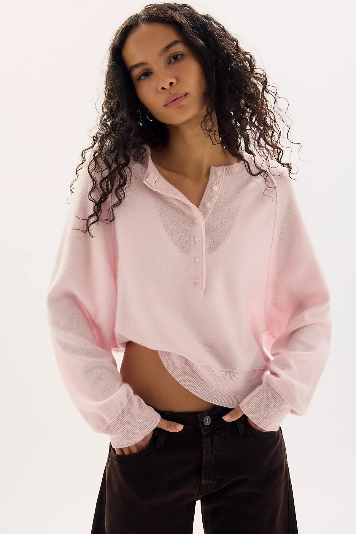 Porta Cashmere Henley Sweater