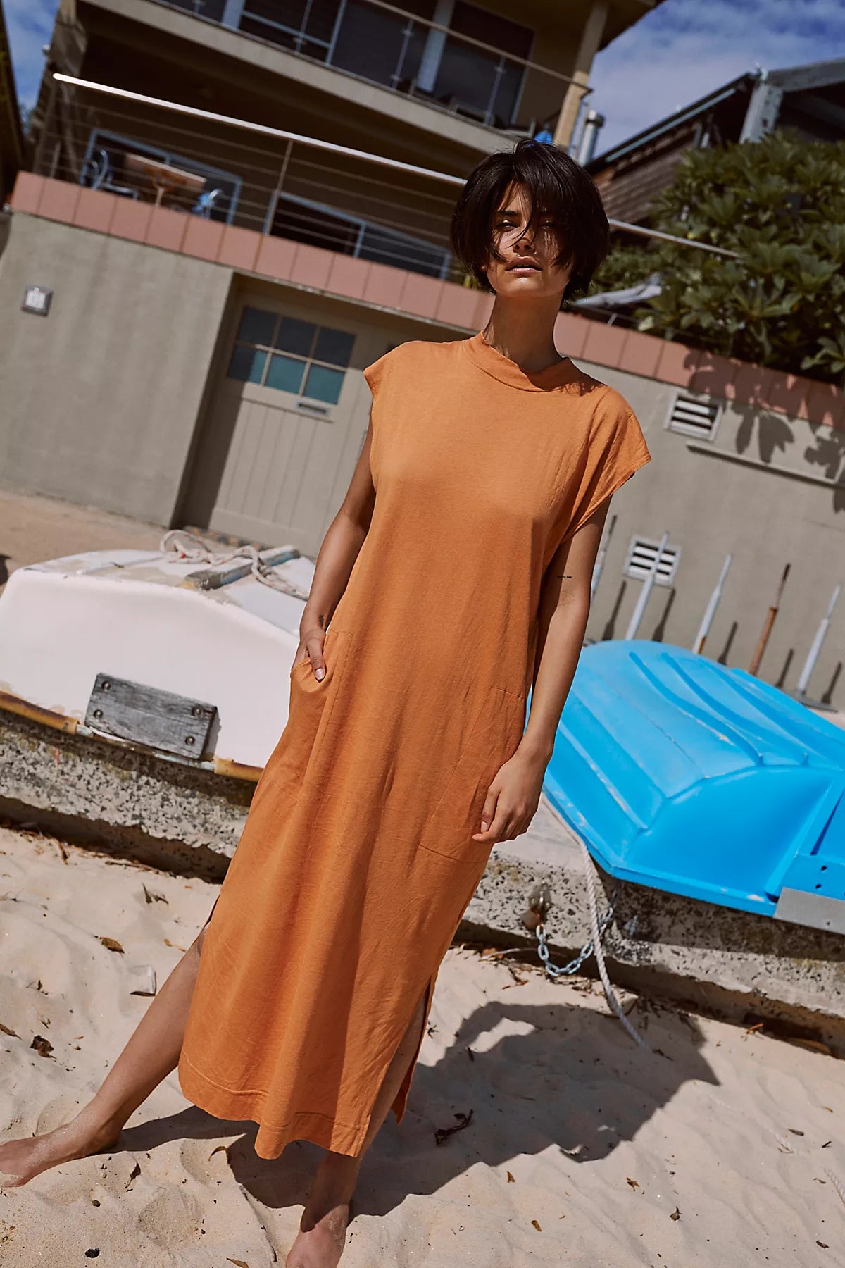 All Day Long Midi T-Shirt Dress