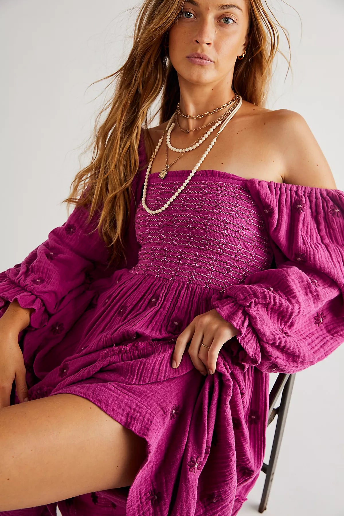 Dahlia Embroidered Maxi Dress
