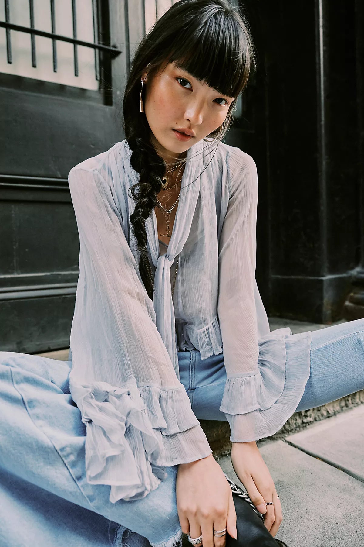 Full Sleeve Frill Top