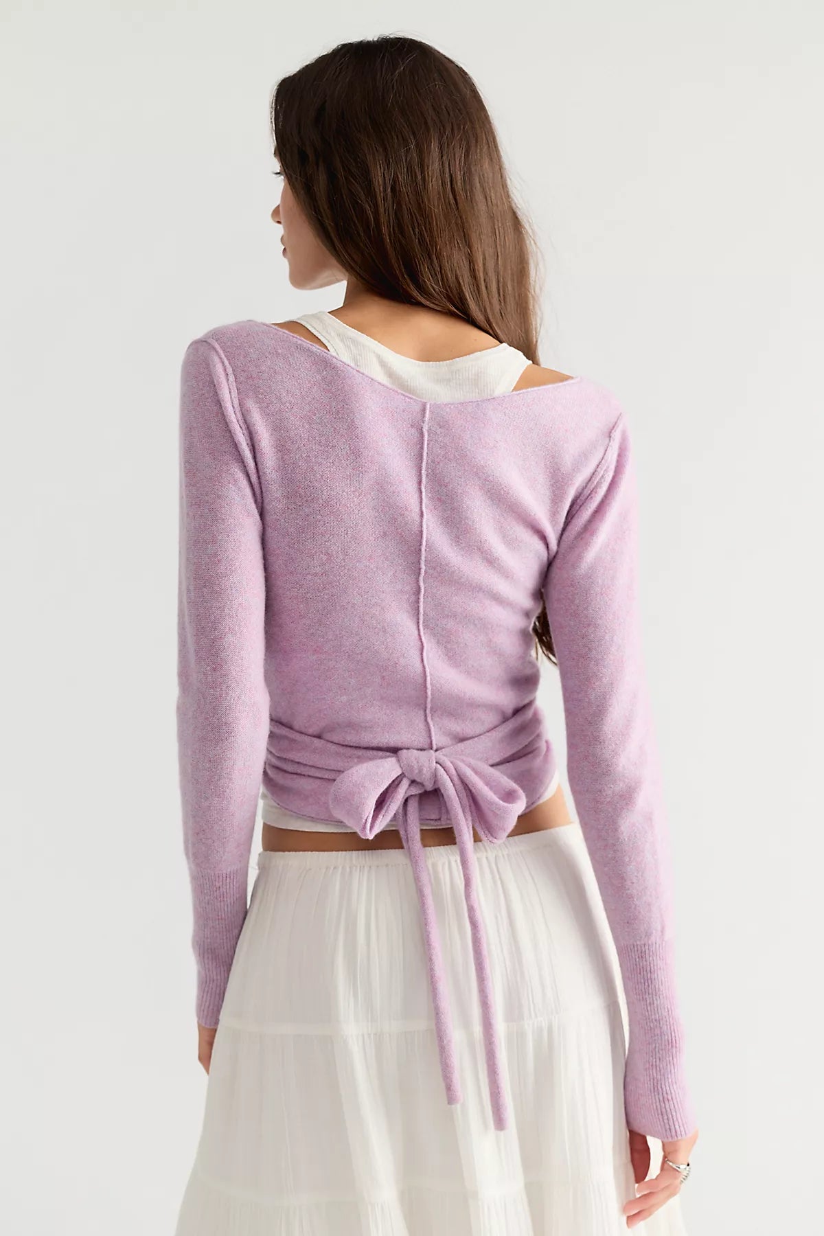 Cashmere Reversible Wrap Sweater