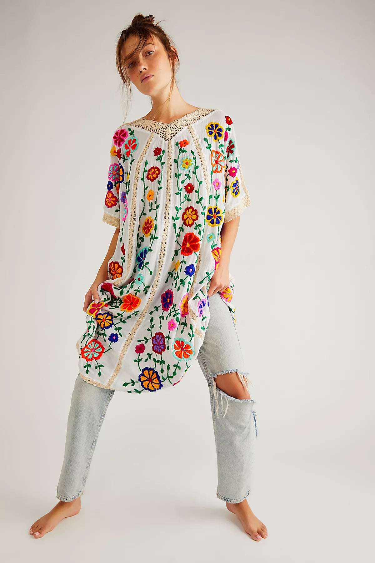 Bella Flor Embroidered Kaftan