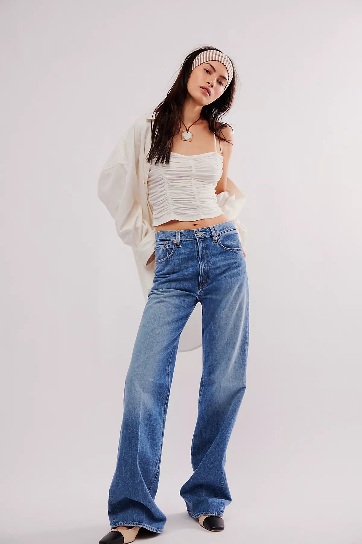Denimist Dena Mid-Rise Flare Jeans
