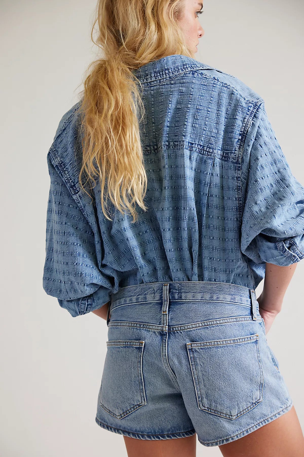 AGOLDE Parker Low-Rise Denim Shorts