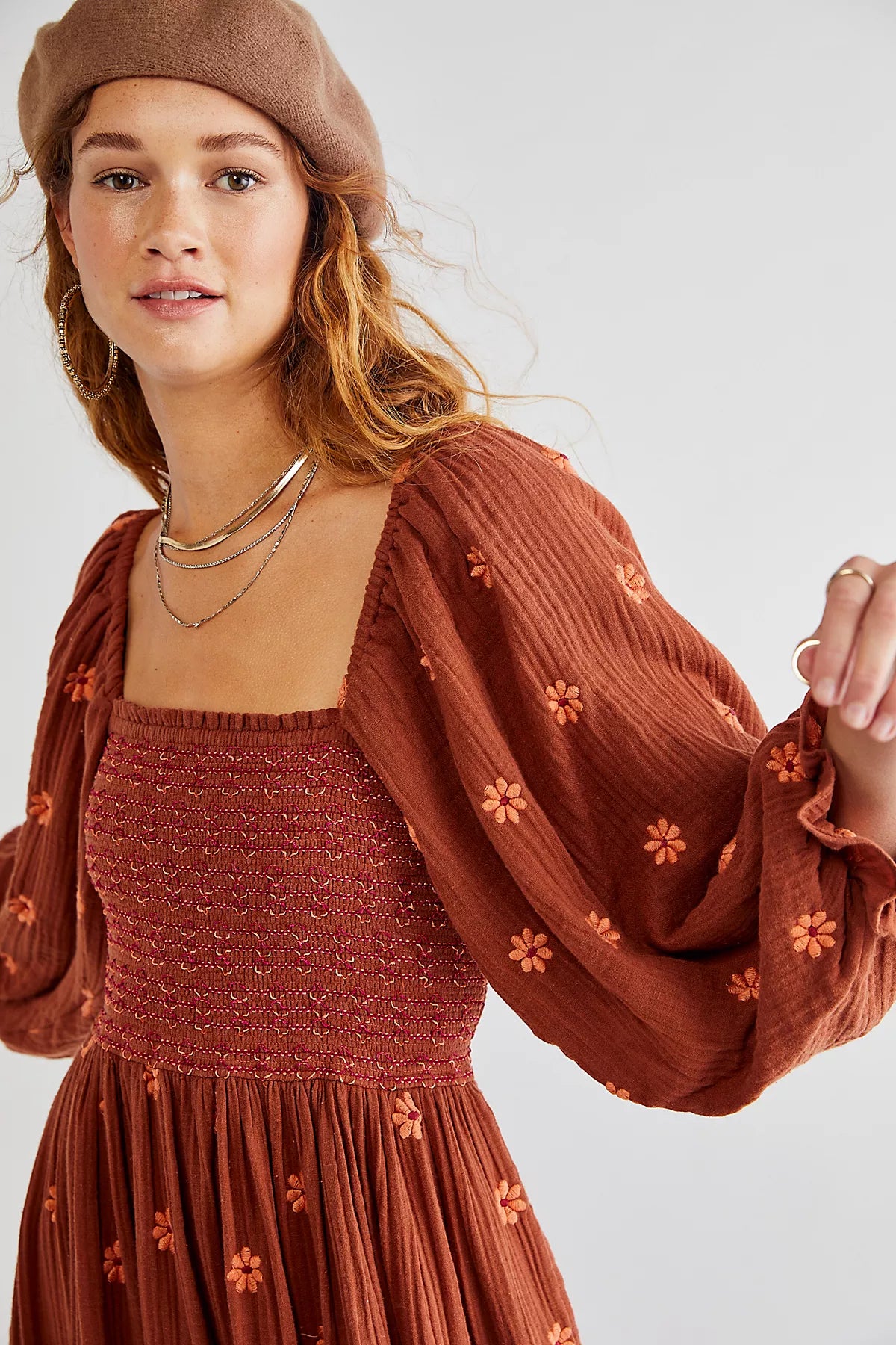 Dahlia Embroidered Maxi Dress