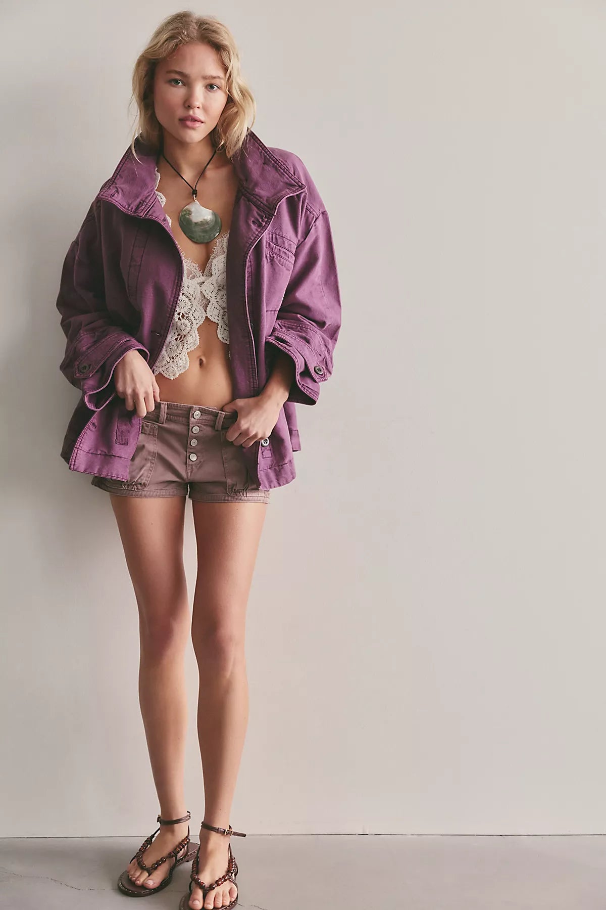 We The Free Collins Washed Canvas Funnel-Neck Jacket