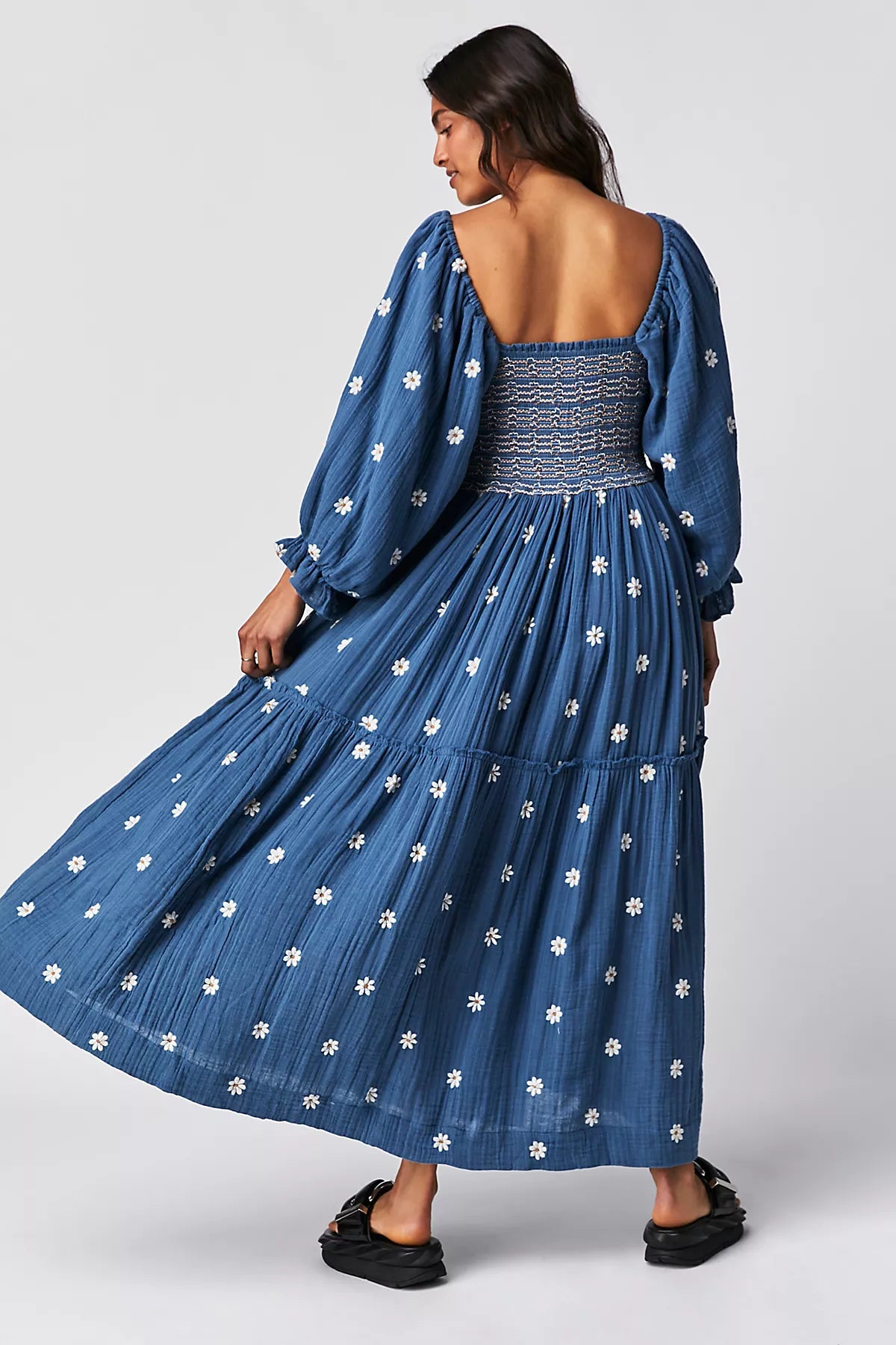 Dahlia Embroidered Maxi Dress