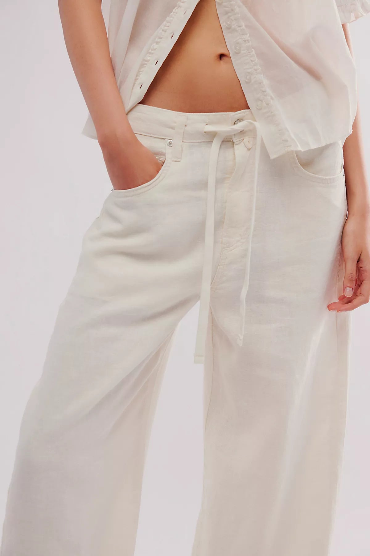 Citizens of Humanity Brynn Drawstring Linen Trousers
