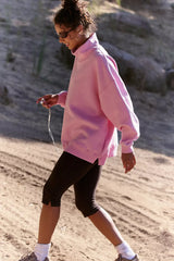 A Cut Above Mock Neck Pullover Sweatshirt