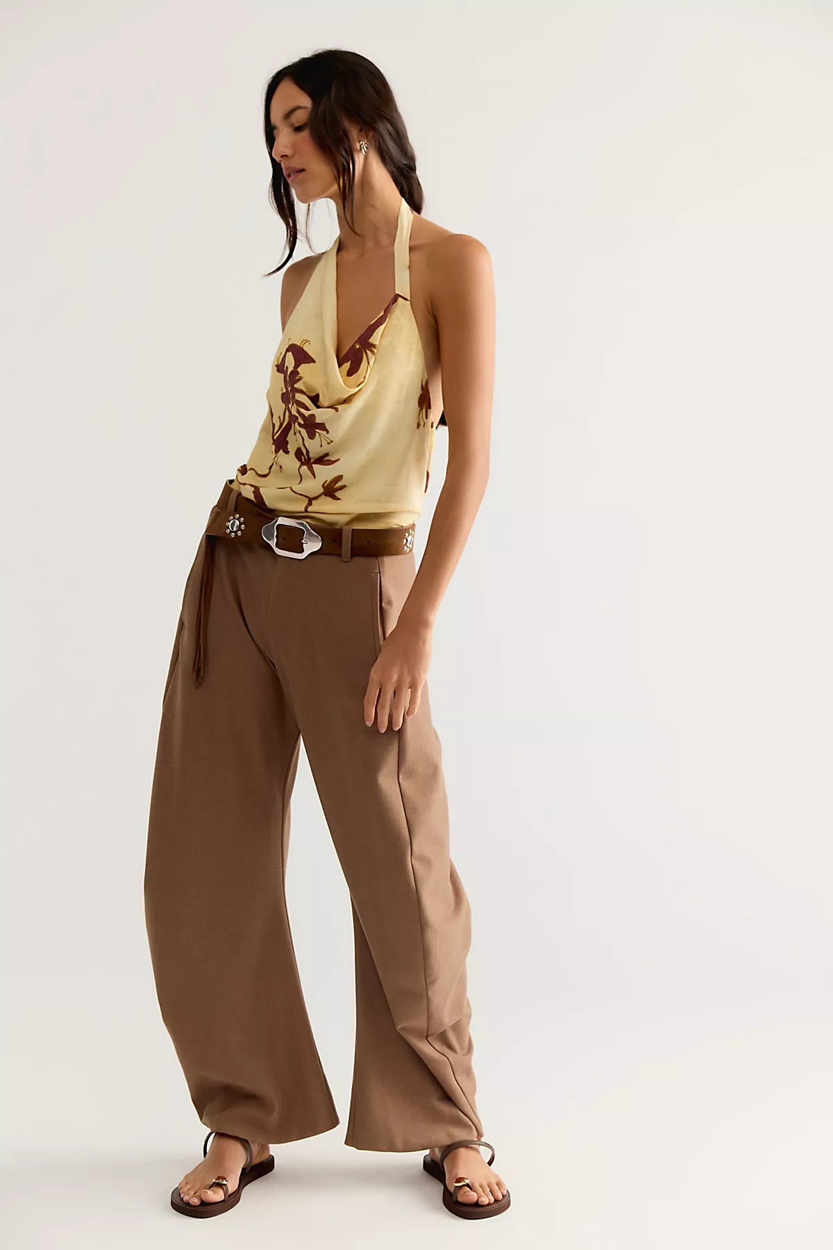 Amalina Printed Halter Top