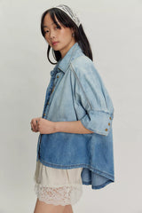 We The Free Seaside Denim Button Down