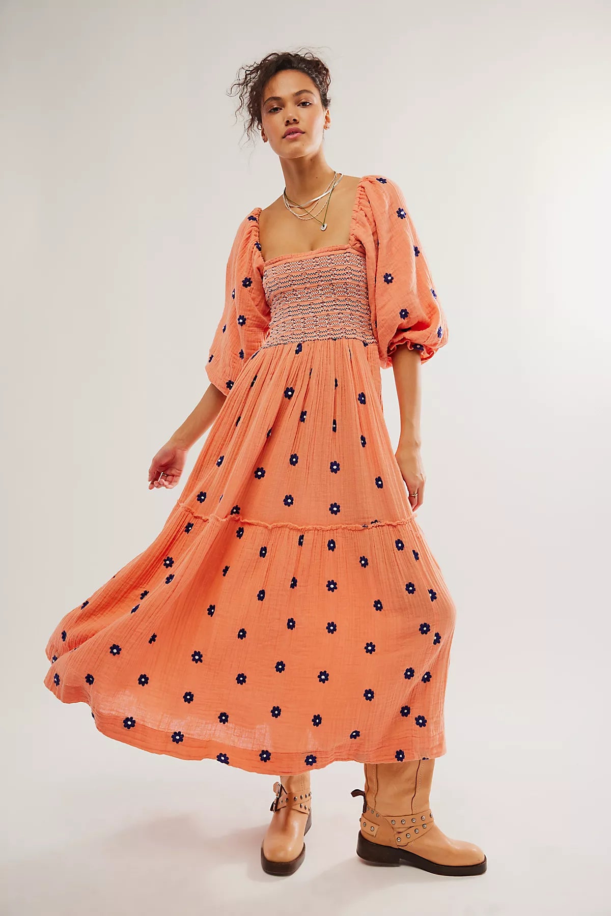 Dahlia Embroidered Maxi Dress