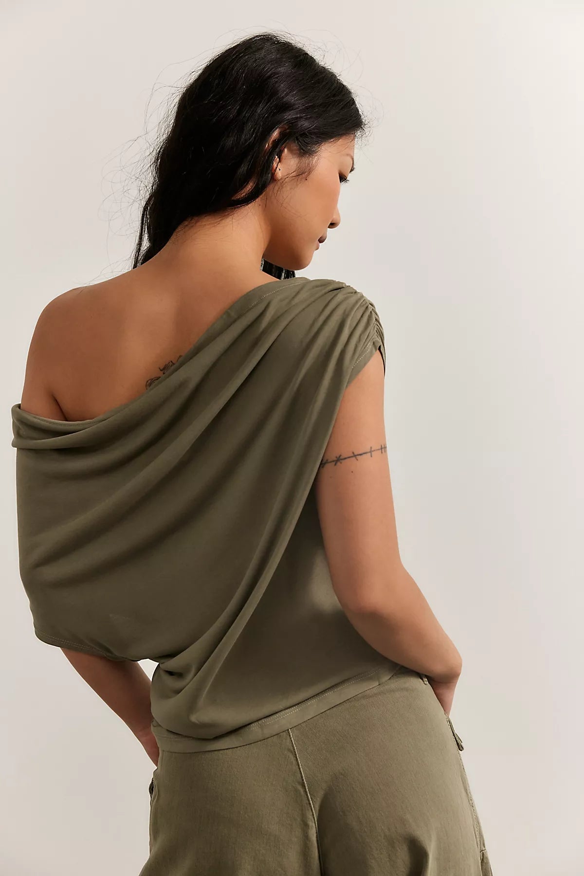 Blake Off-The-Shoulder Draped Top