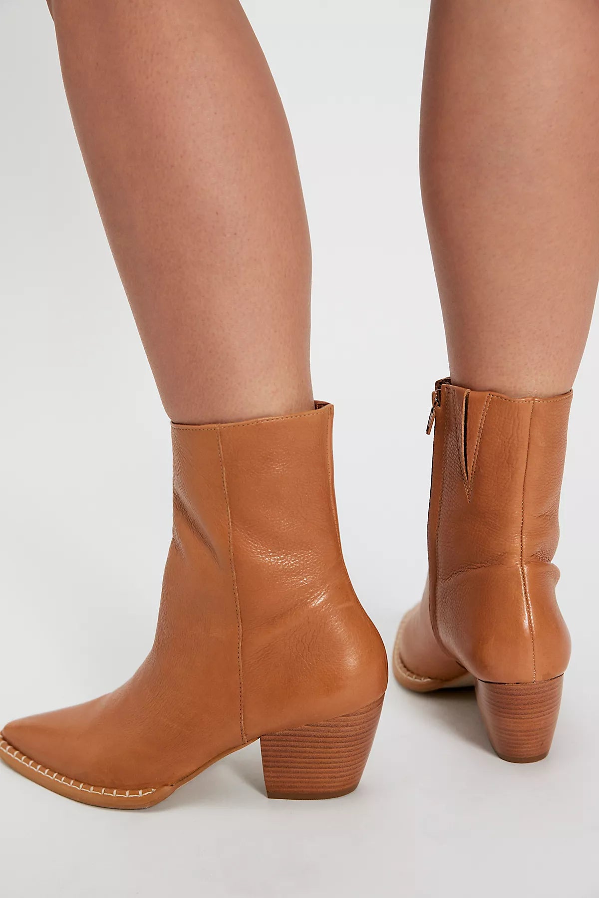 Elena Stitch Ankle Boots