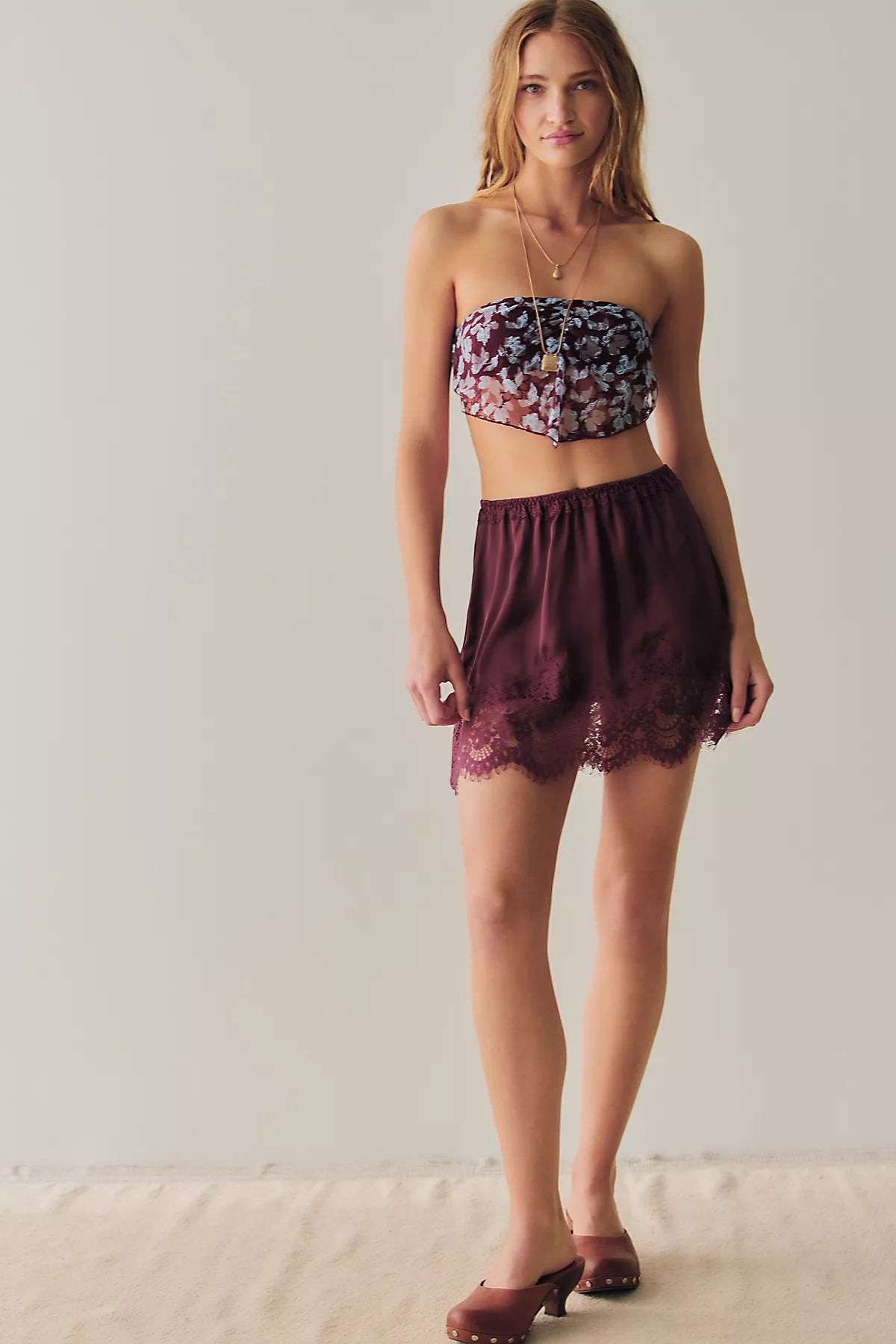 Meet Me In The Middle Mini Slip Skirt