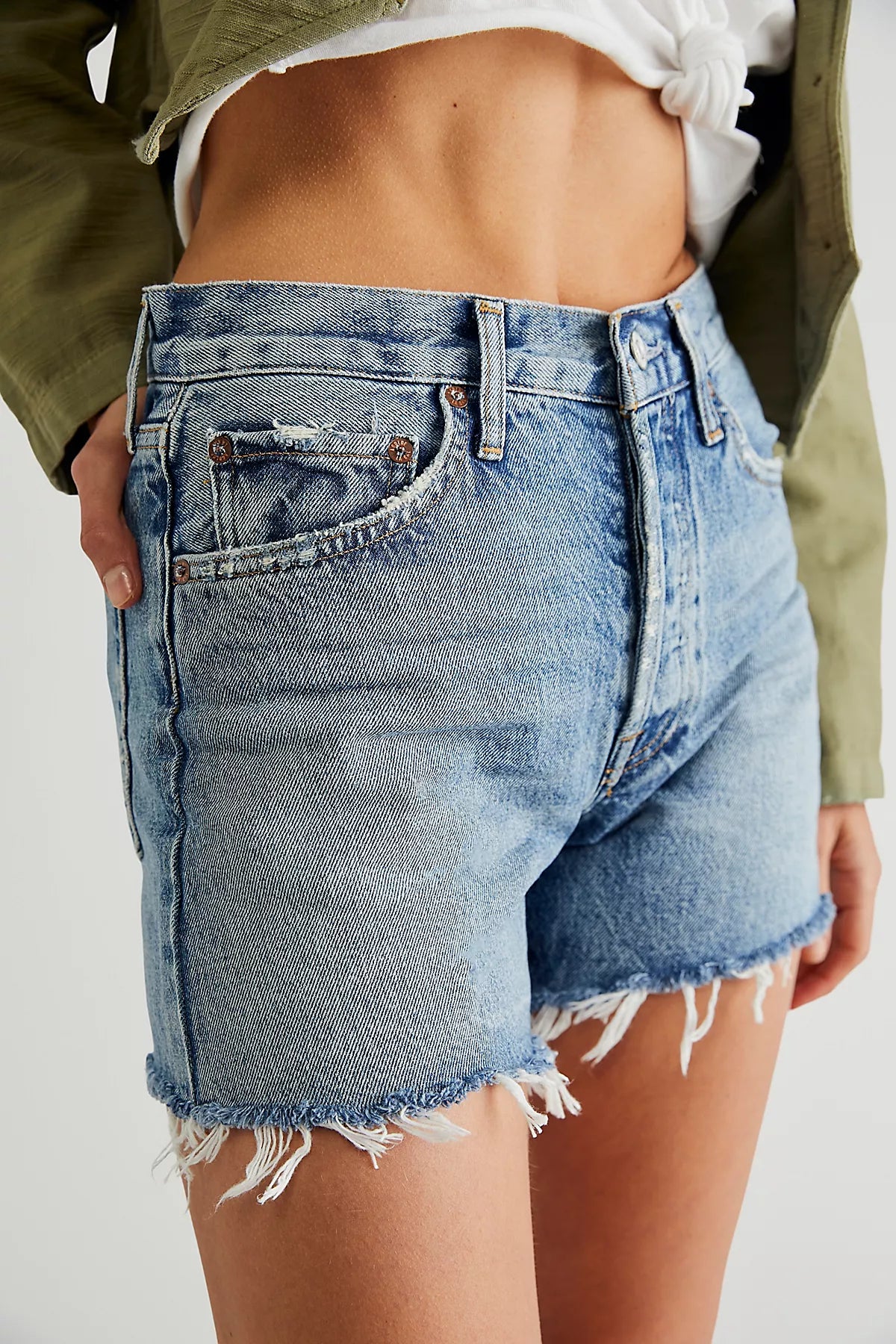 AGOLDE Parker Long Shorts