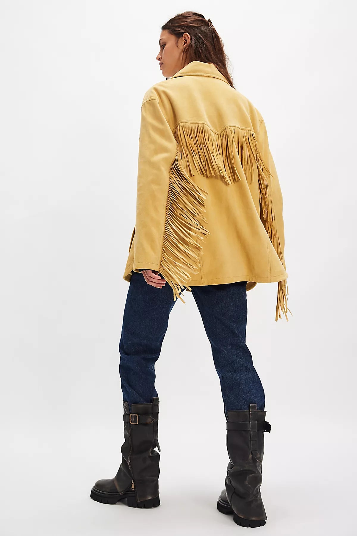 We The Free Fringe Out Suede Jacket