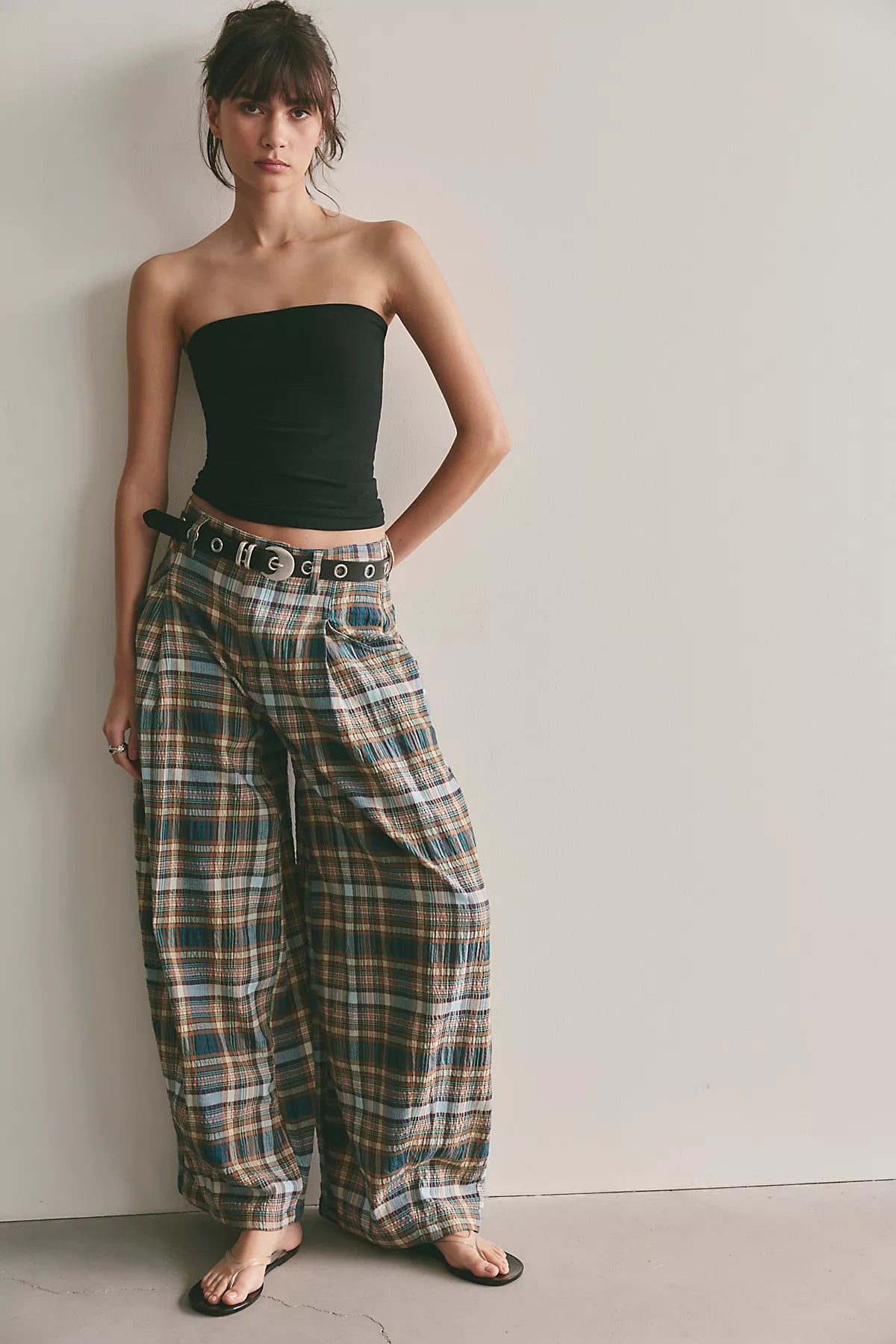About It Baggy Puckered Pants