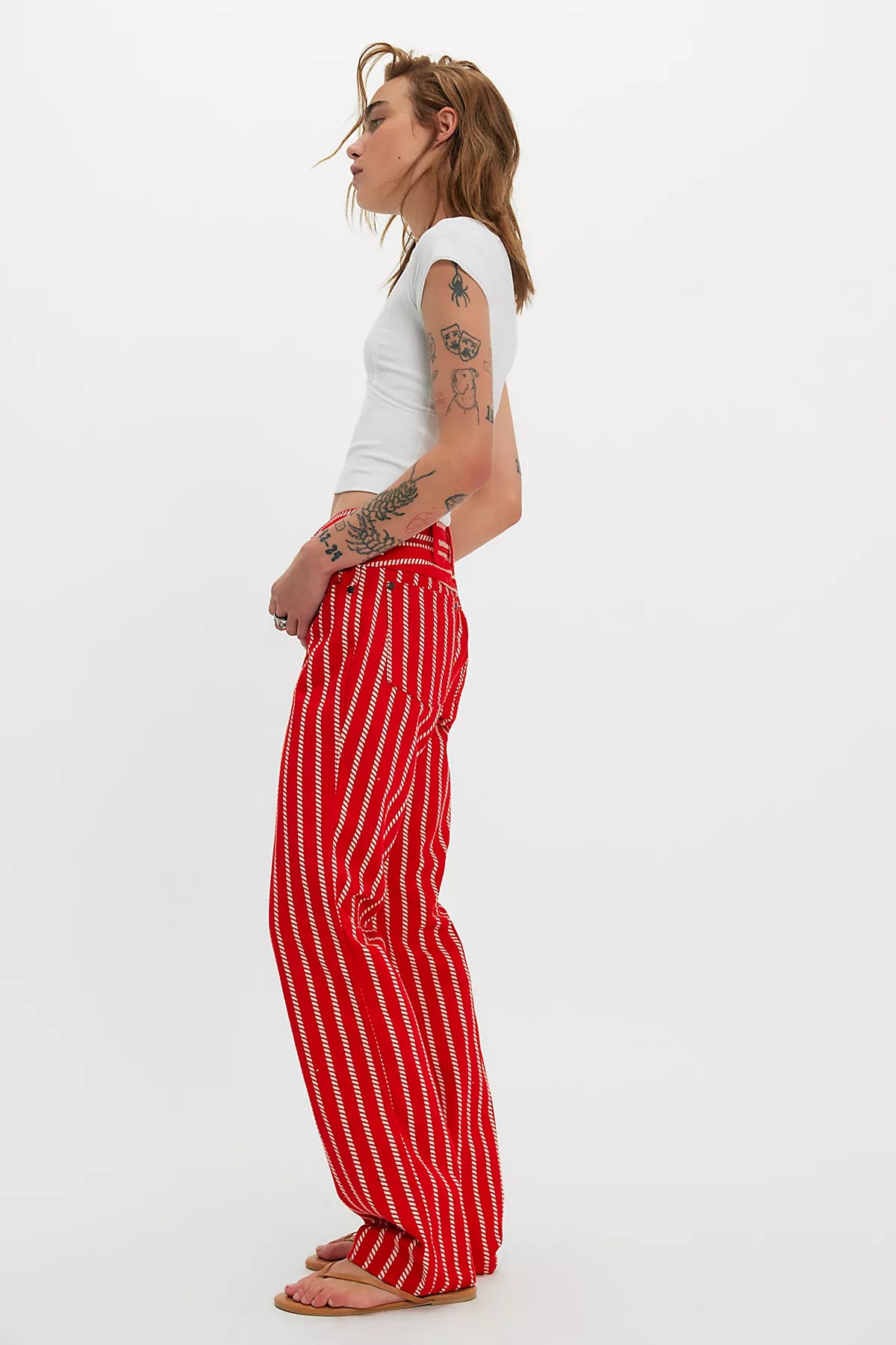 Wrangler Wrancher Printed Mid-Rise Bootcut Jeans