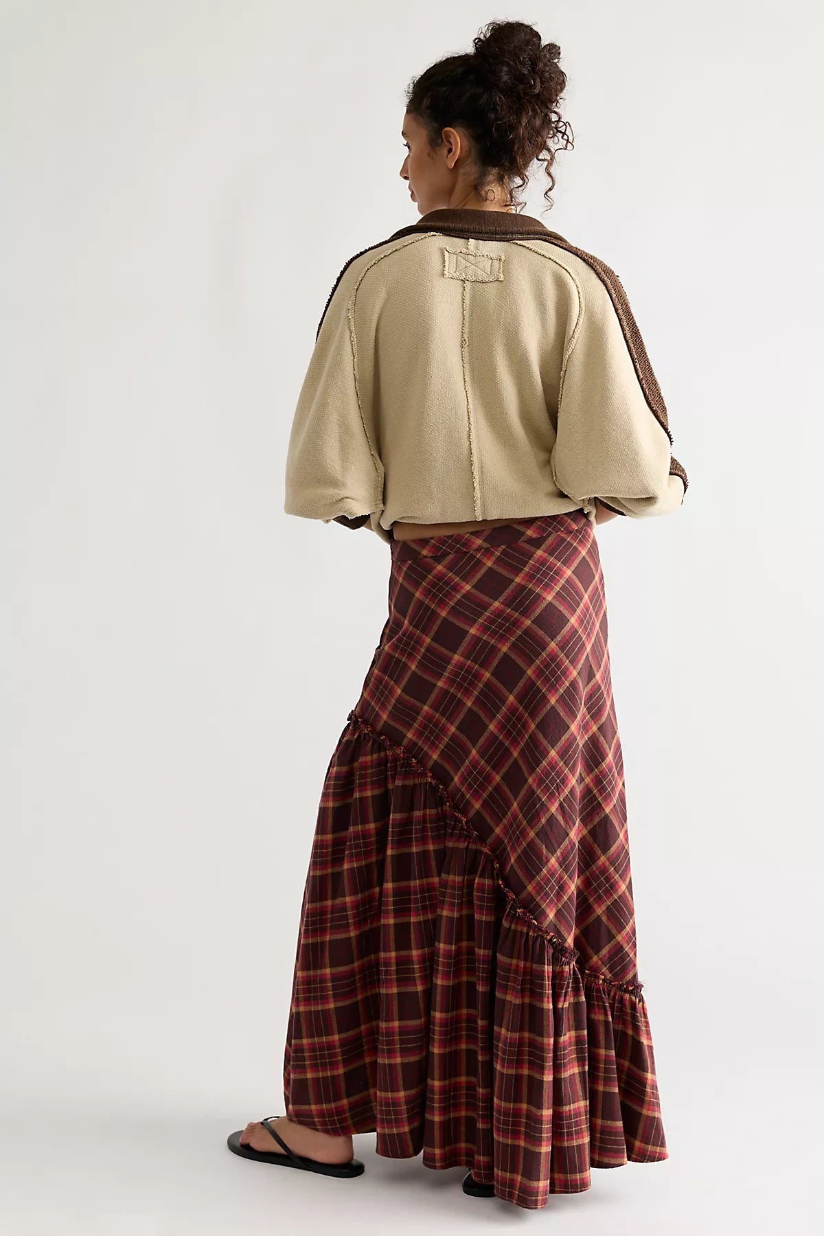 Emberwood Flannel Maxi Skirt
