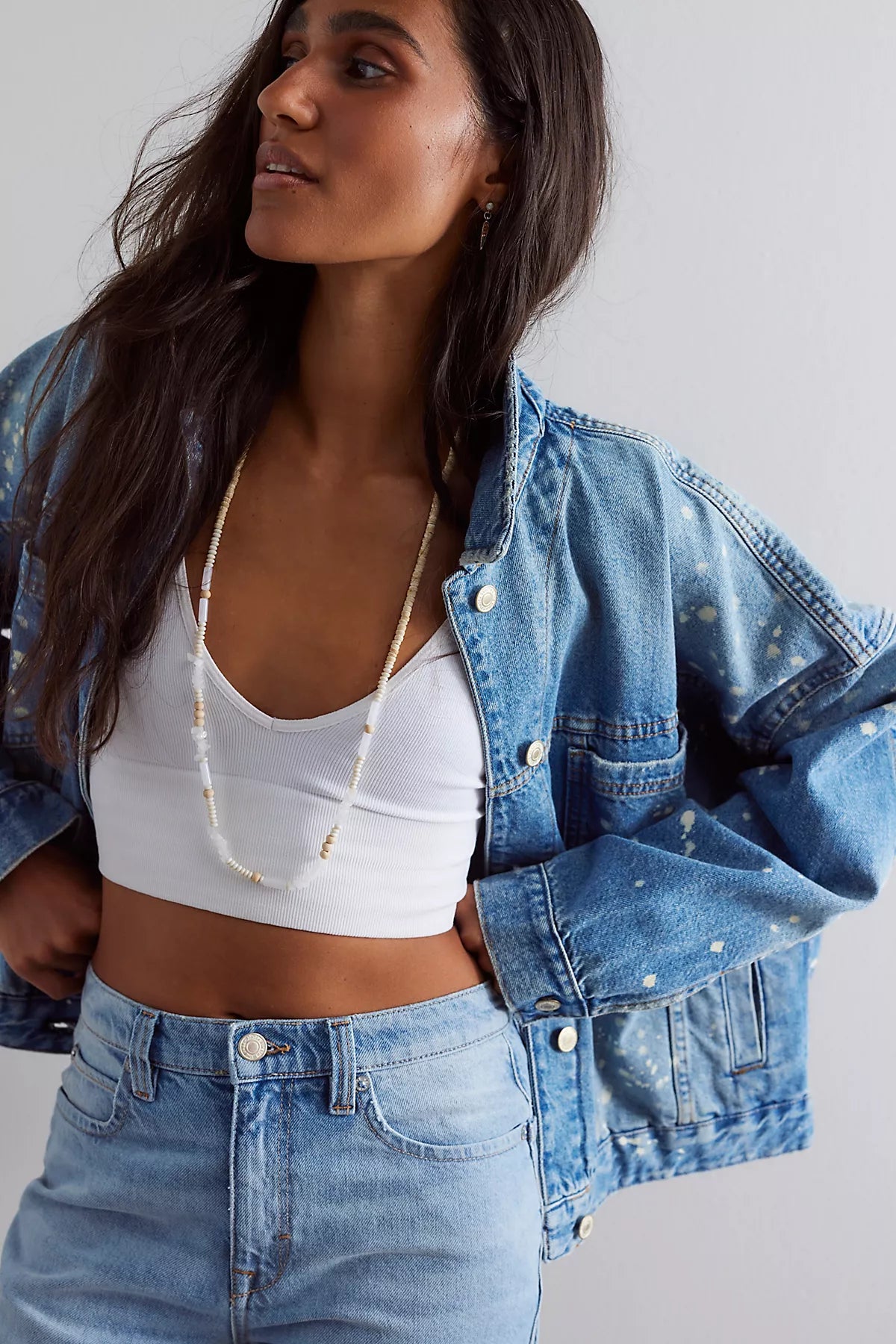 We The Free Opal Swing Denim Jacket