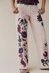 We The Free Tennessee Low-Rise Boyfriend Embroidered Jeans