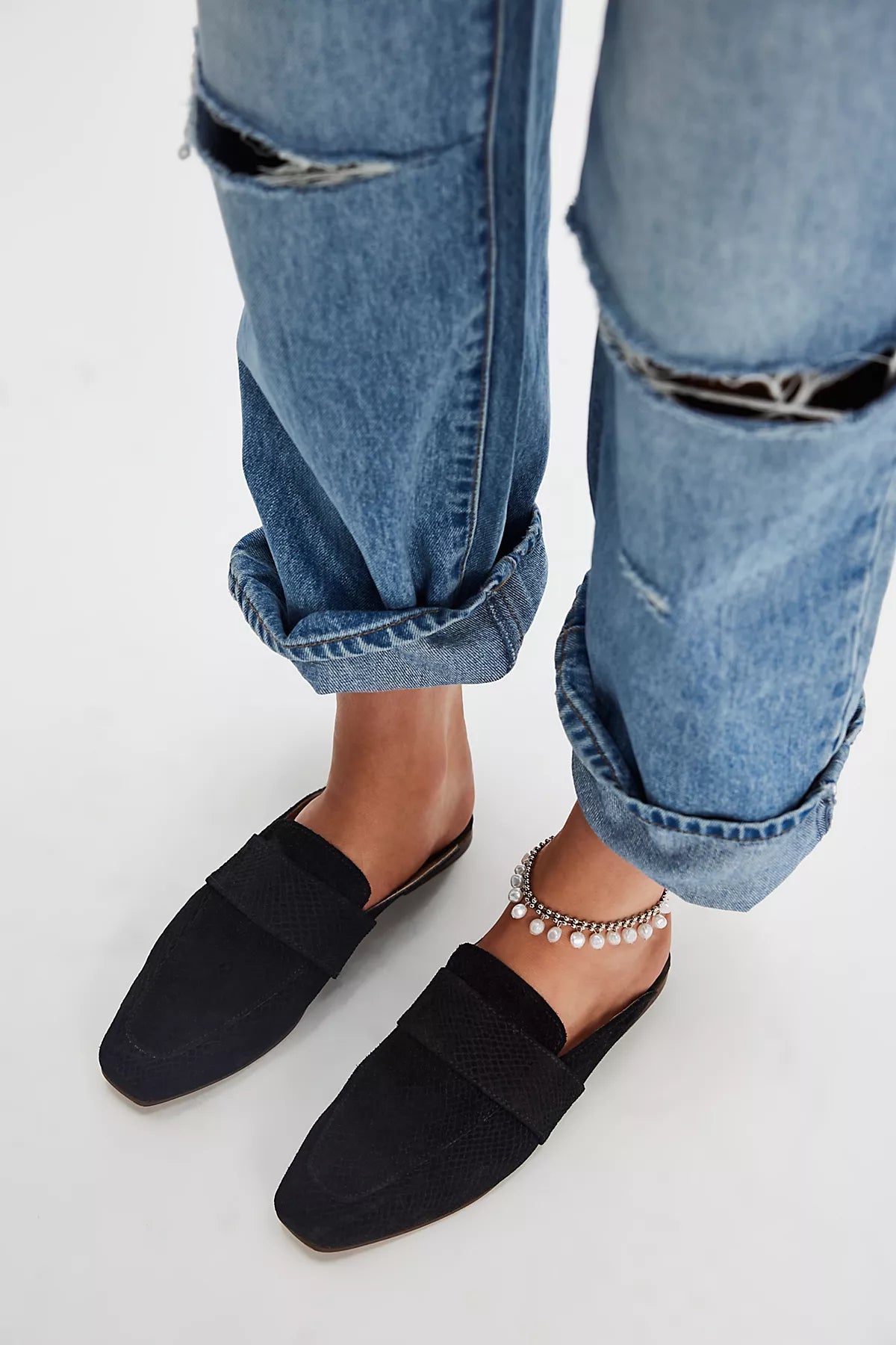 At Ease Embossed Loafers