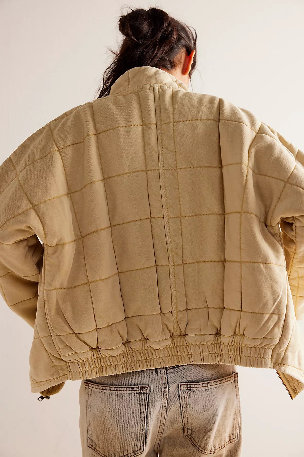 Dolman Quilted Knit Jacket