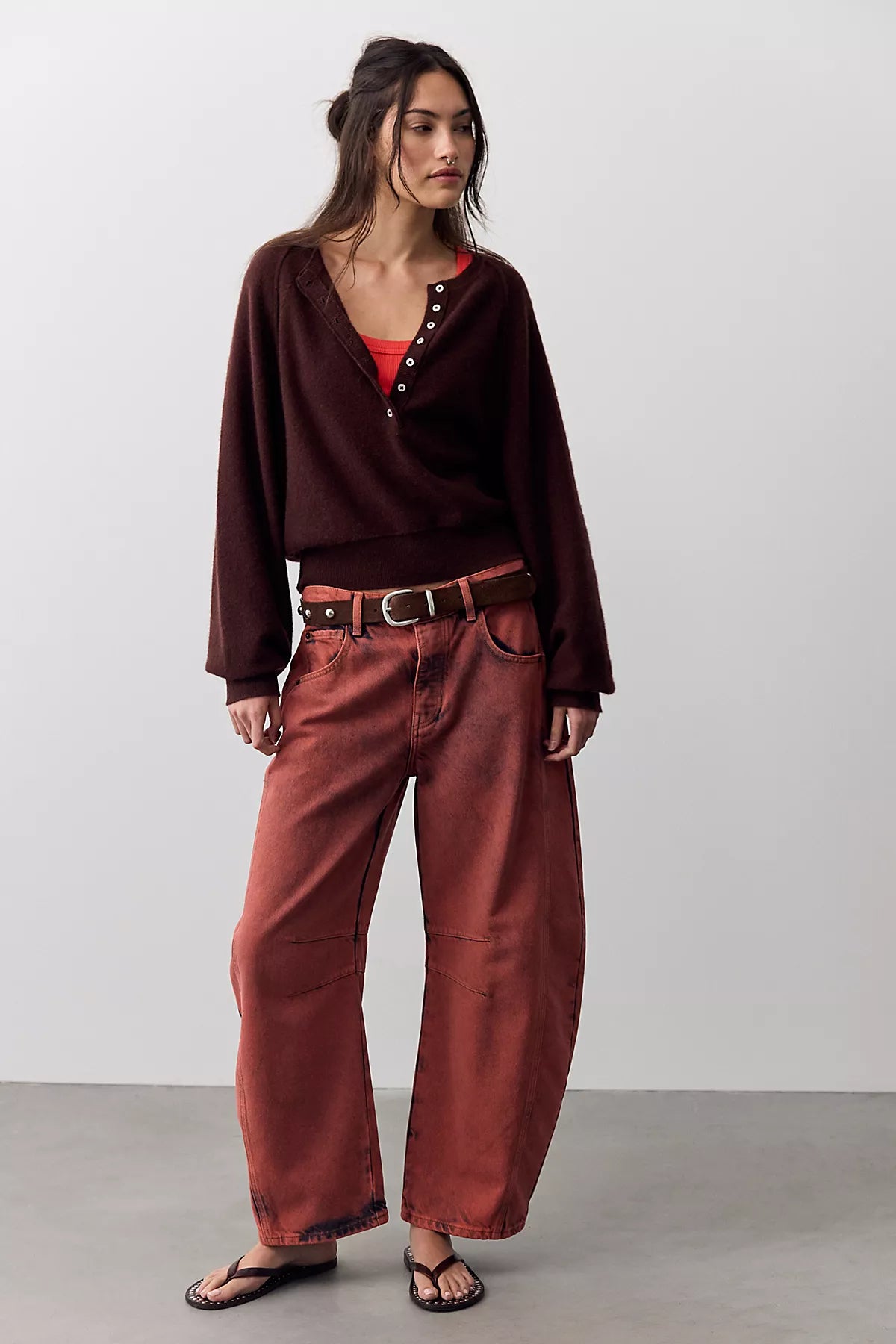 Porta Cashmere Henley Sweater