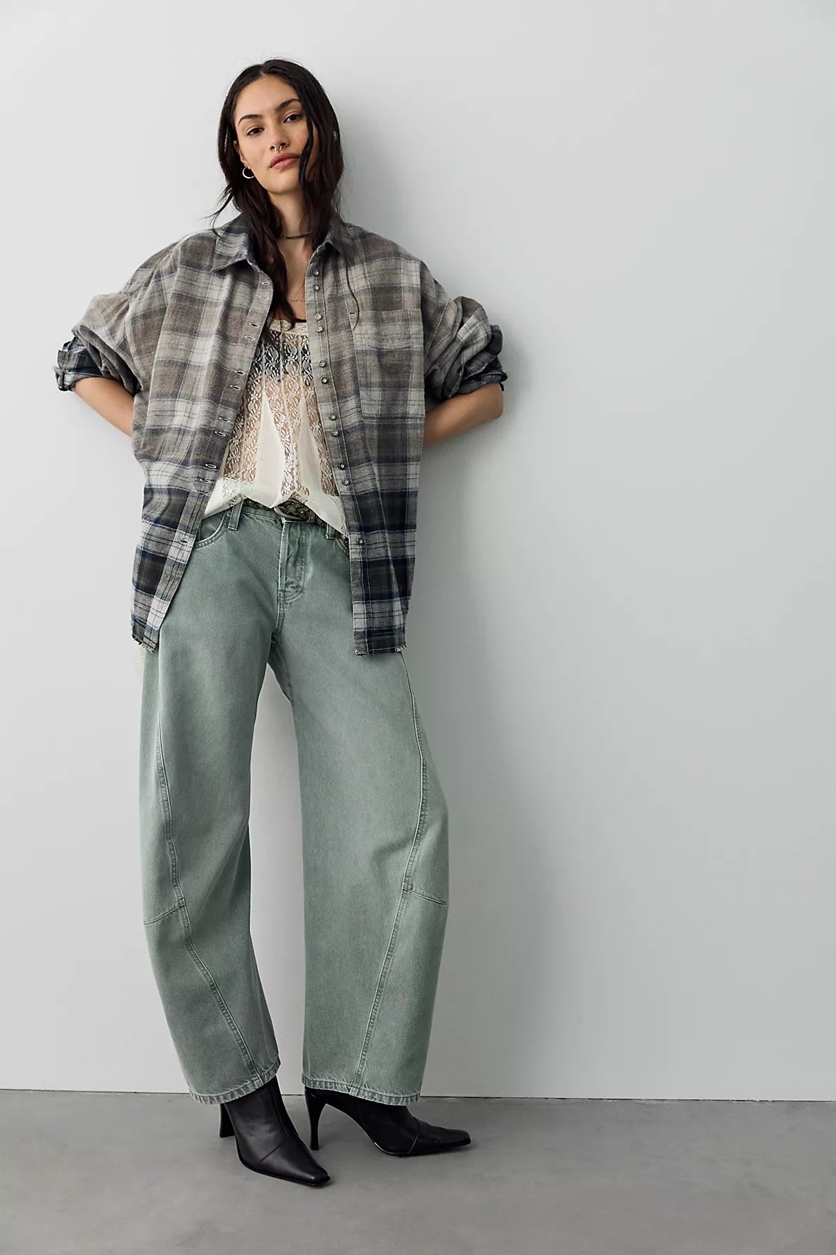 We The Free Fable Low-Rise Twisted Bowed Jeans