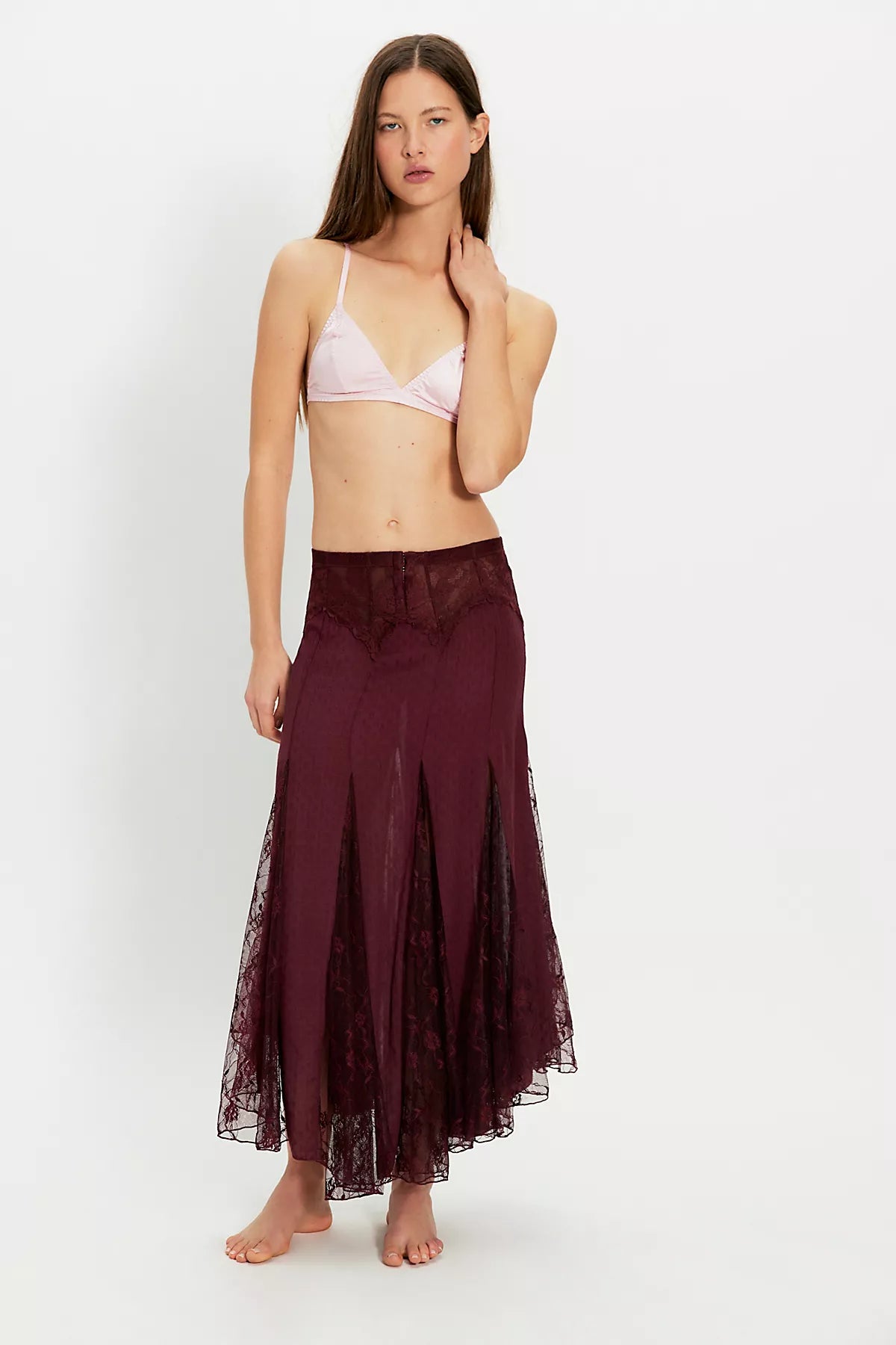 Nice To Meet You Maxi Slip Skirt