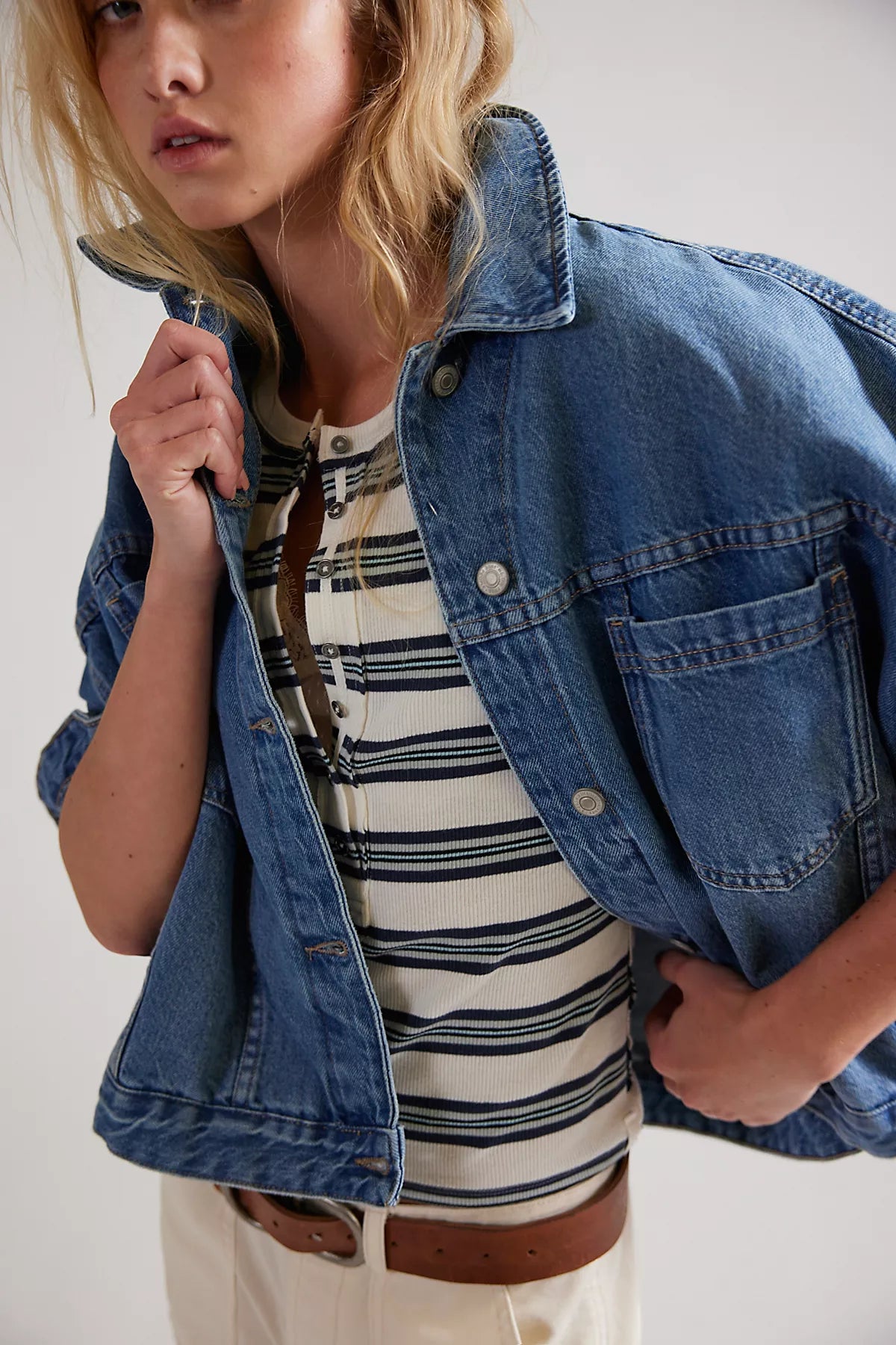 We The Free Opal Swing Denim Jacket