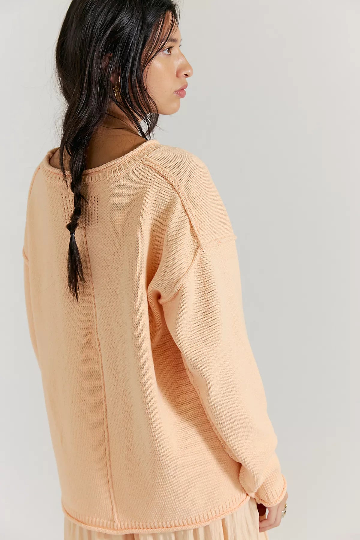 We The Free Ella Roll-Neck Cotton Knit Sweater