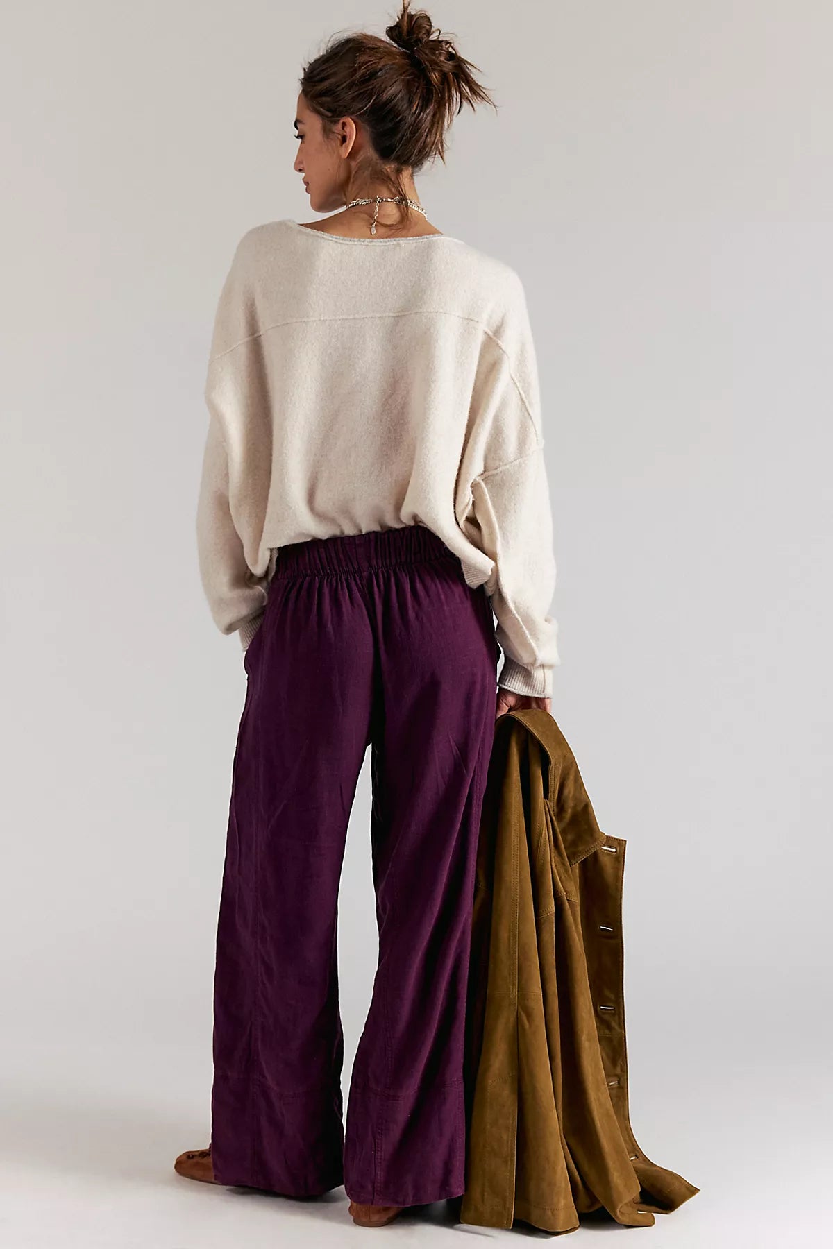 Day's End Linen Pull-On Pants