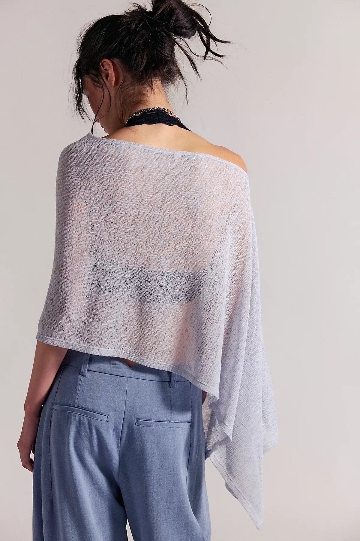 Maggie Everyday Asymmetrical Knit Poncho