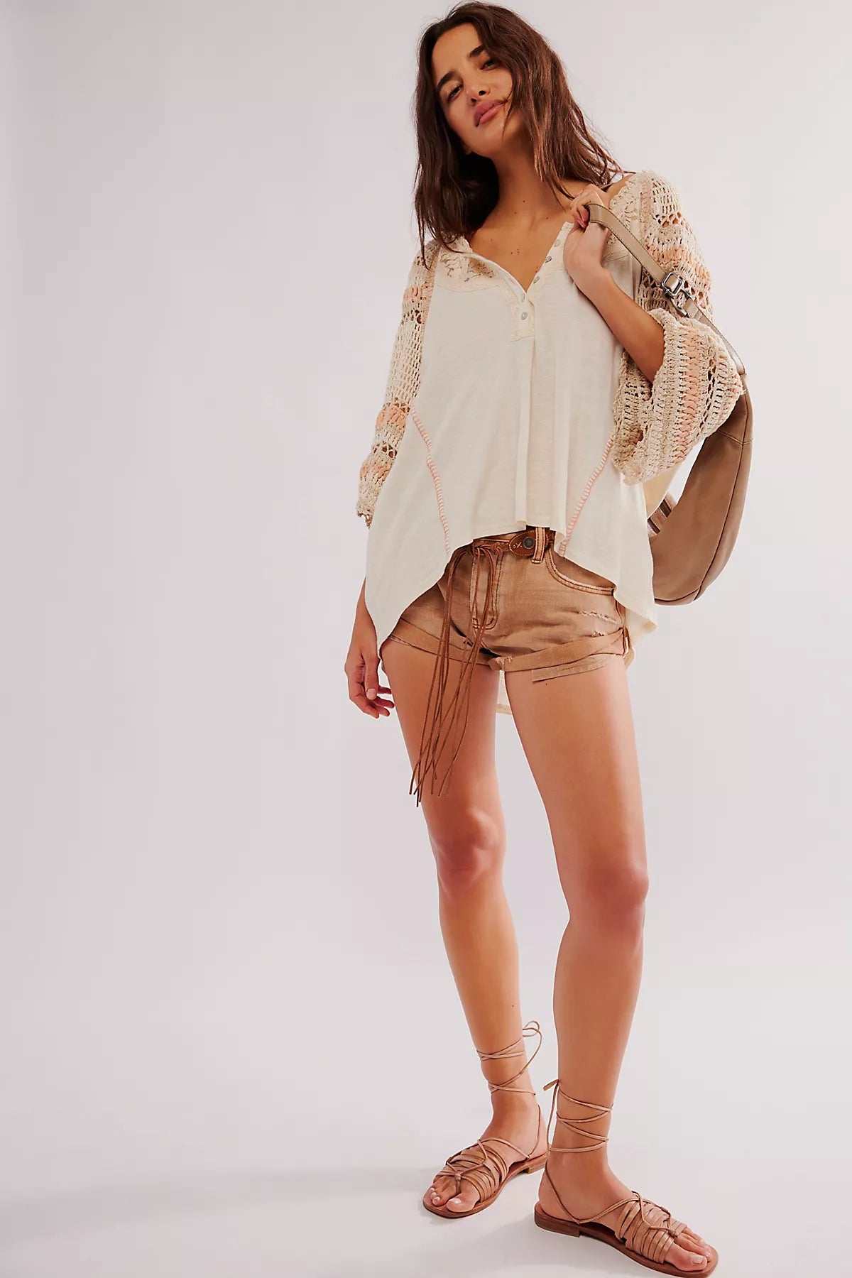 OneTeaspoon Bandits Low-Waist Denim Shorts