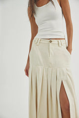 53rd Street Chino Maxi Skirt