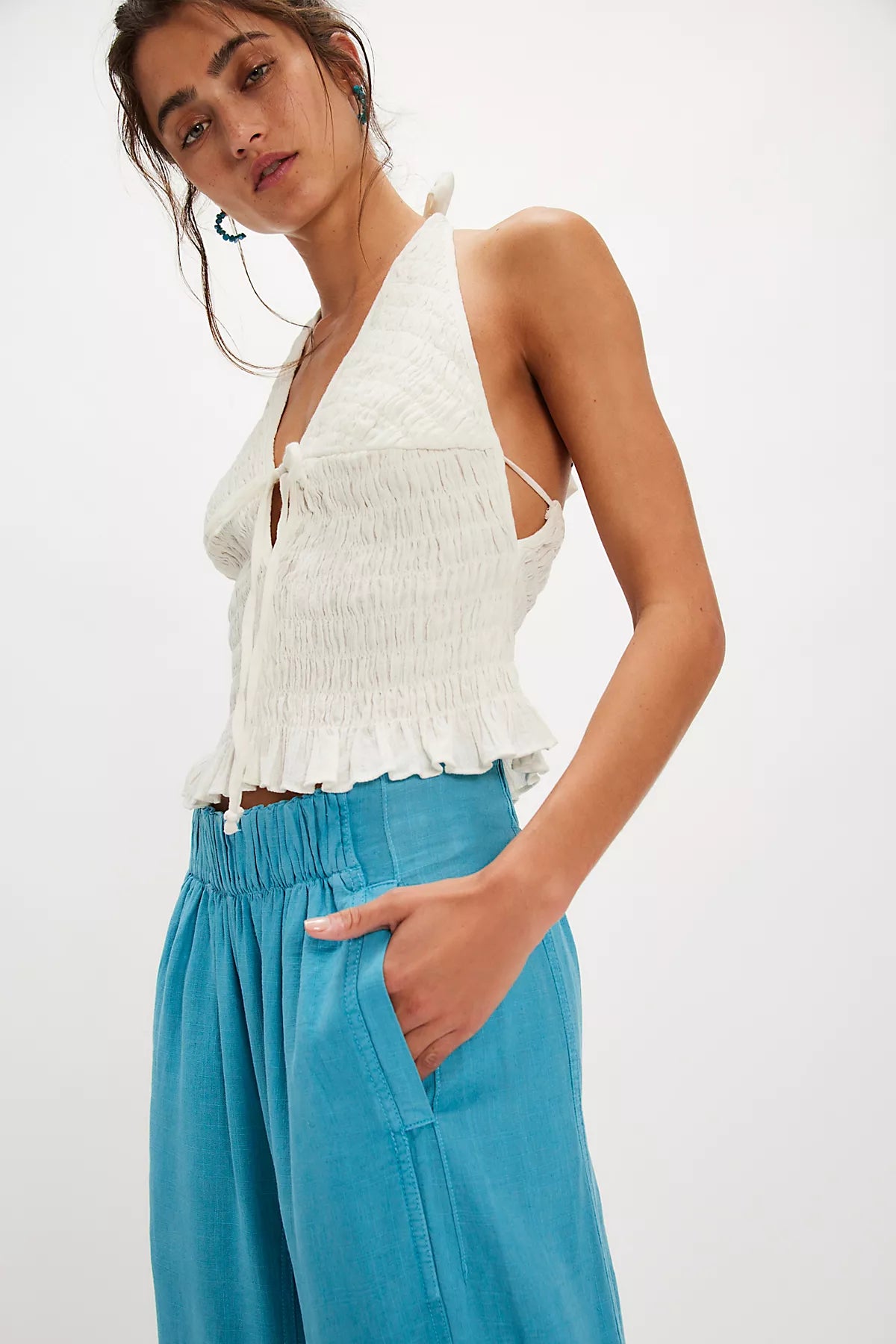 Day's End Linen Pull-On Pants